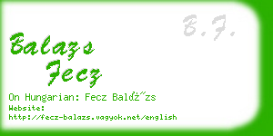 balazs fecz business card